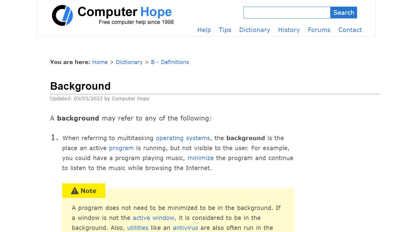 What is a Background? - Computer Hope